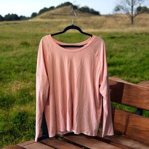 Eddie Bauer Peach Long Sleeve Women's Top